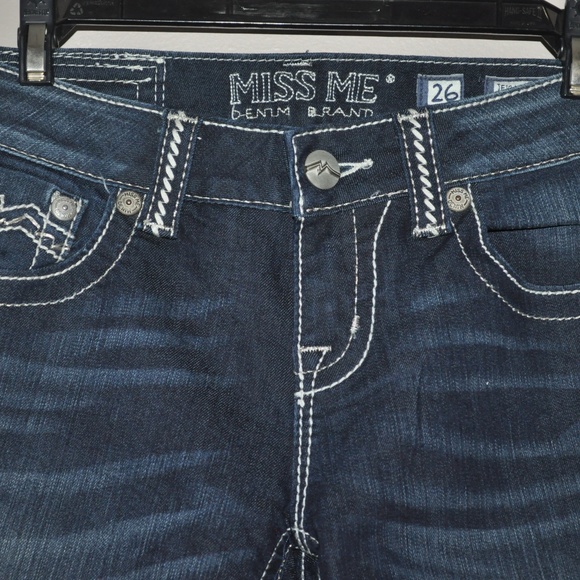 Miss Me Jeans Sz 26 Stretch Easy Capri - Picture 4 of 5
